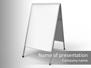 Clear White Announcement PowerPoint Template