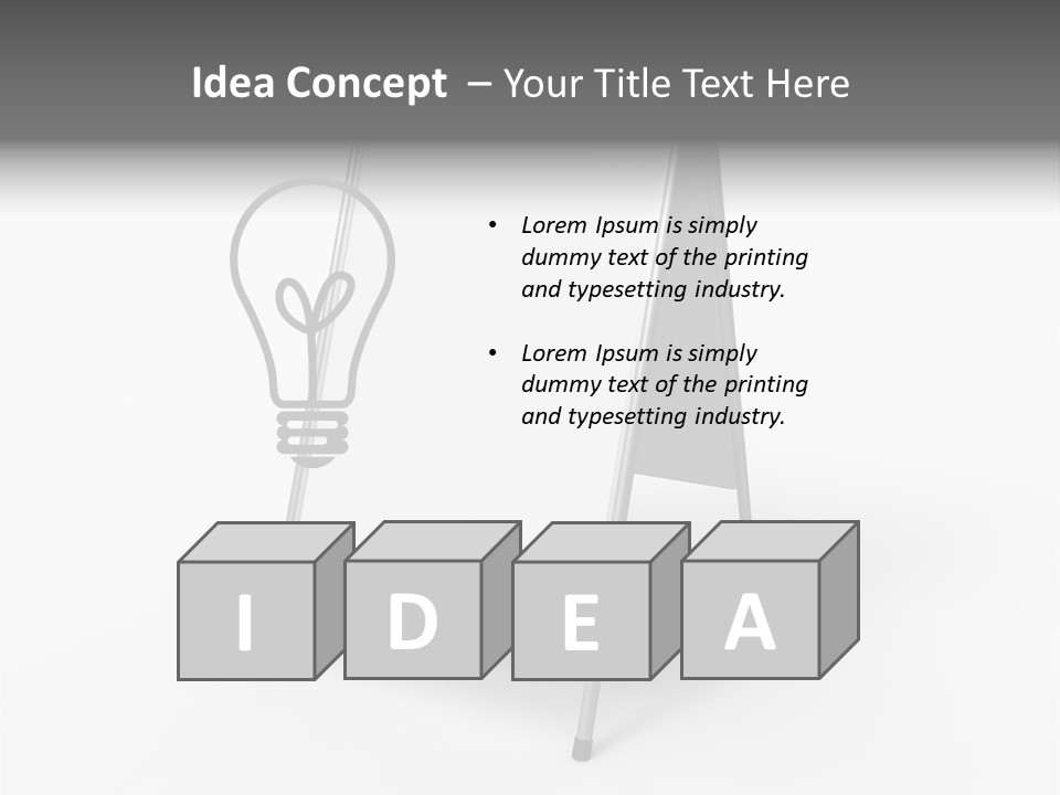 Clear White Announcement PowerPoint Template