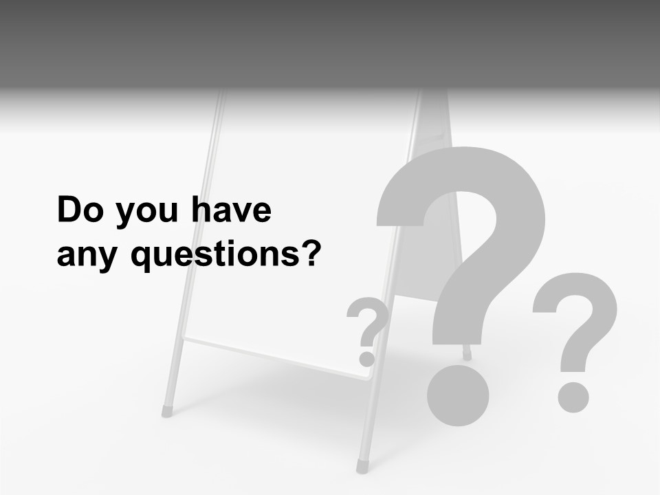 Clear White Announcement PowerPoint Template