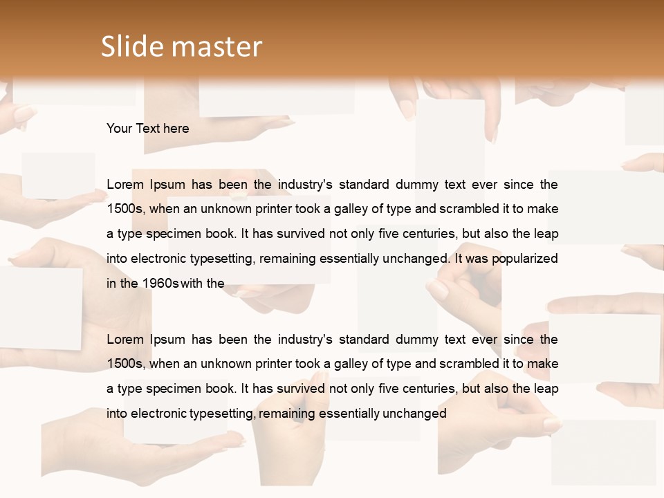 Bulletin Card Surface PowerPoint Template