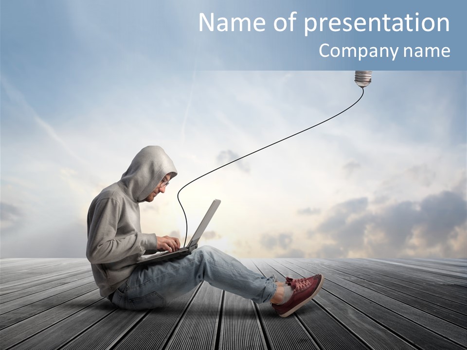 Outdoor Think Background PowerPoint Template