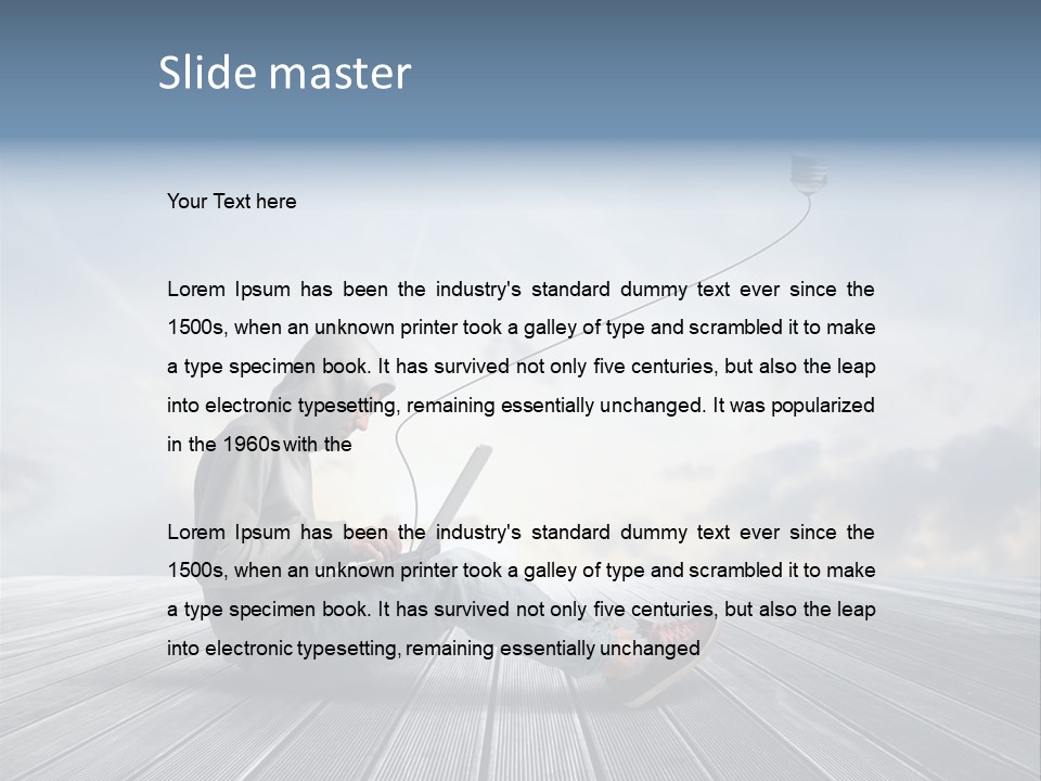 Outdoor Think Background PowerPoint Template