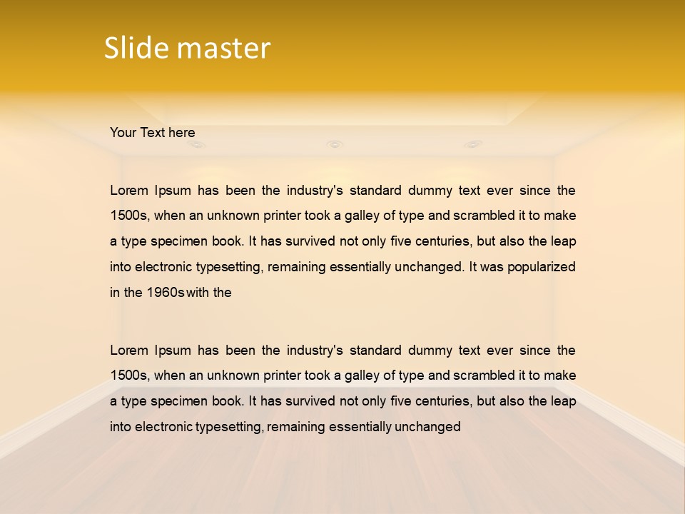 Blank Ceiling Unit PowerPoint Template