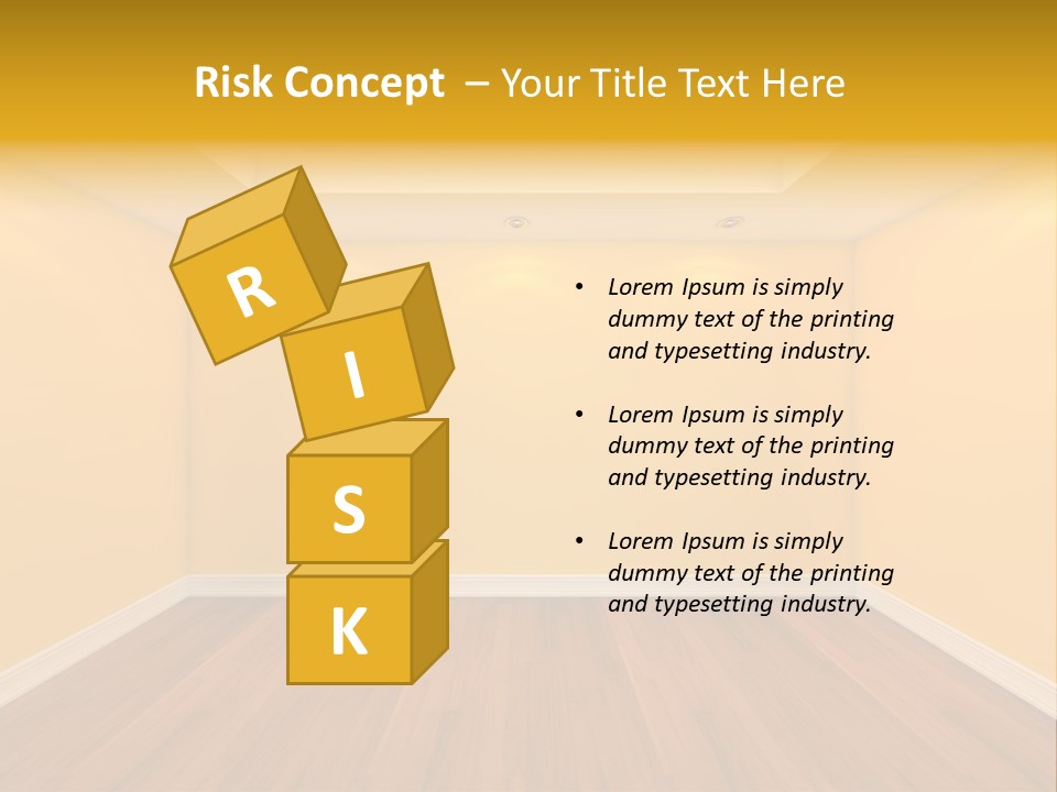 Blank Ceiling Unit PowerPoint Template