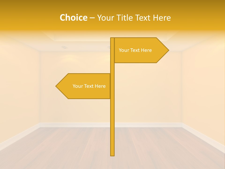 Blank Ceiling Unit PowerPoint Template