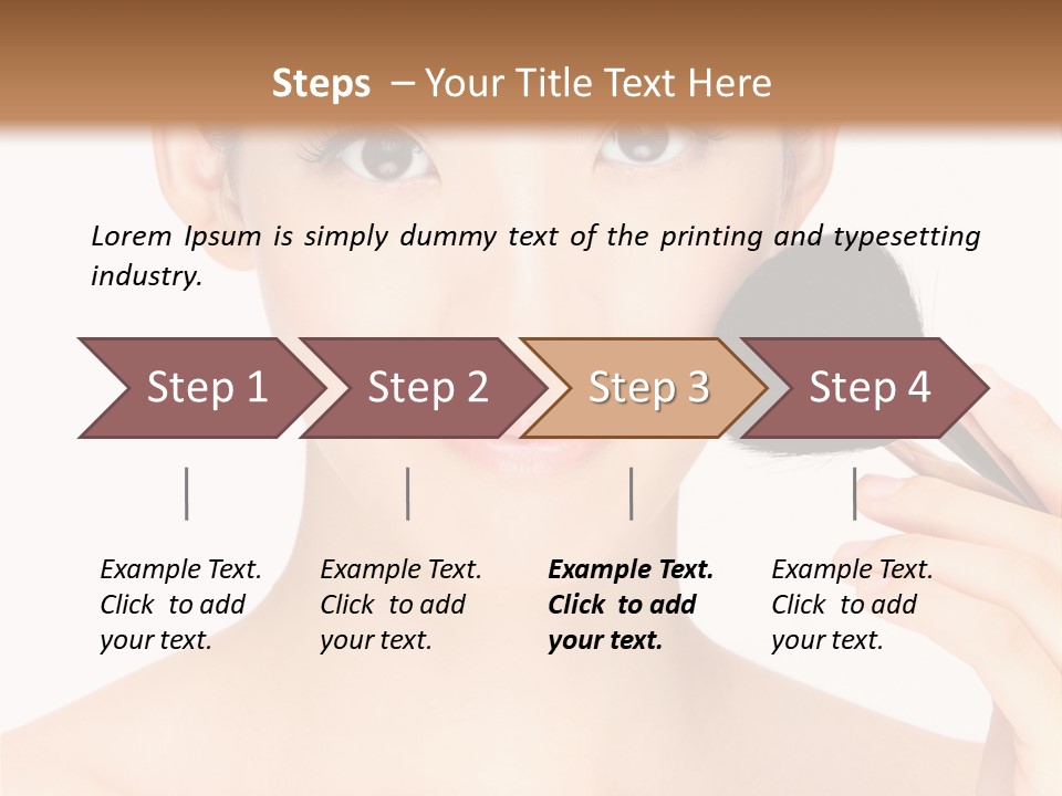 Oriental Taiwanese Powder PowerPoint Template