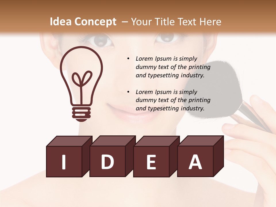 Oriental Taiwanese Powder PowerPoint Template