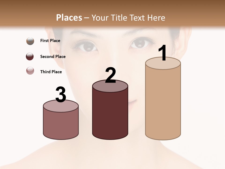 Female Makeup Chinese PowerPoint Template