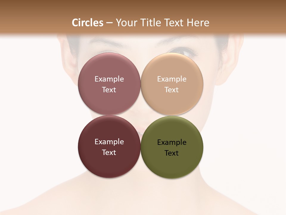 Female Makeup Chinese PowerPoint Template