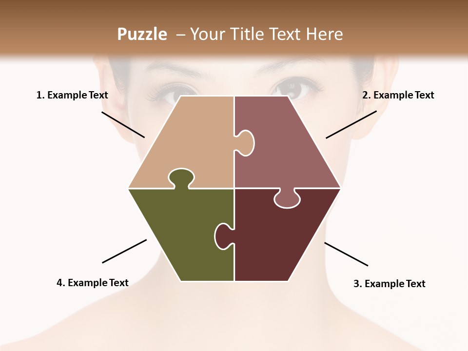 Female Makeup Chinese PowerPoint Template