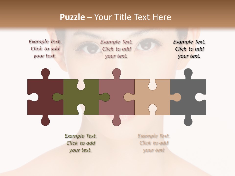 Female Makeup Chinese PowerPoint Template