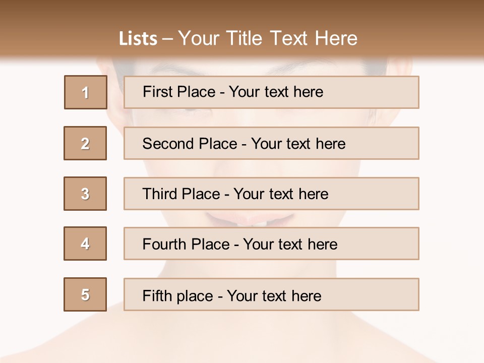 Female Makeup Chinese PowerPoint Template