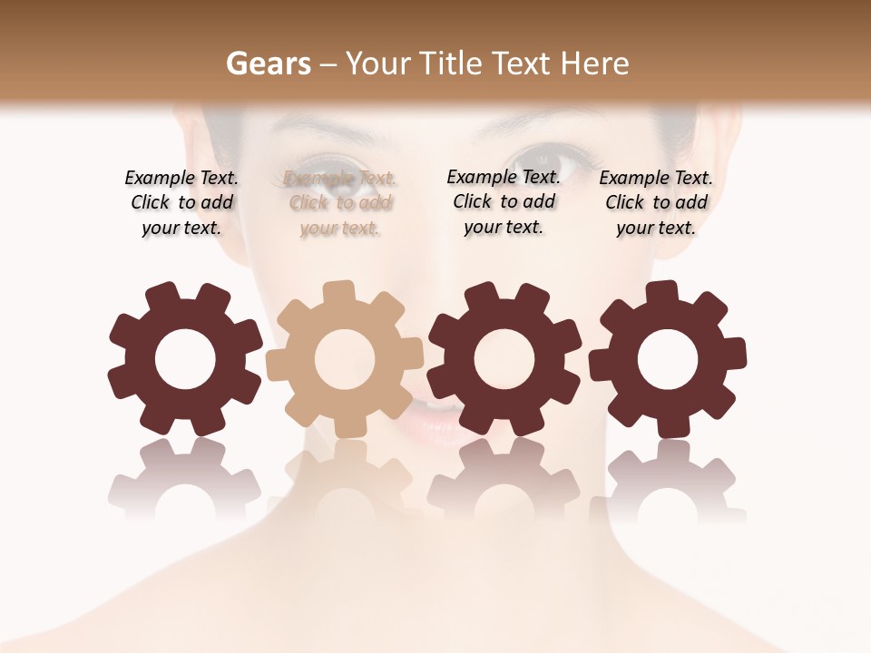 Female Makeup Chinese PowerPoint Template