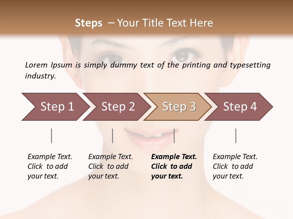 Female Makeup Chinese PowerPoint Template
