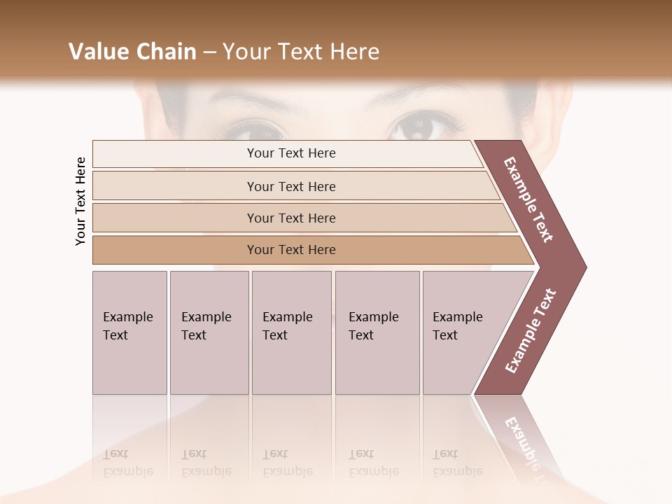 Female Makeup Chinese PowerPoint Template