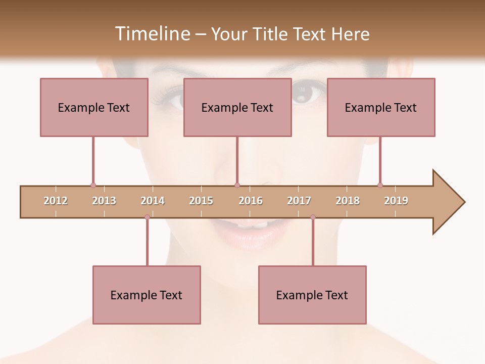 Female Makeup Chinese PowerPoint Template