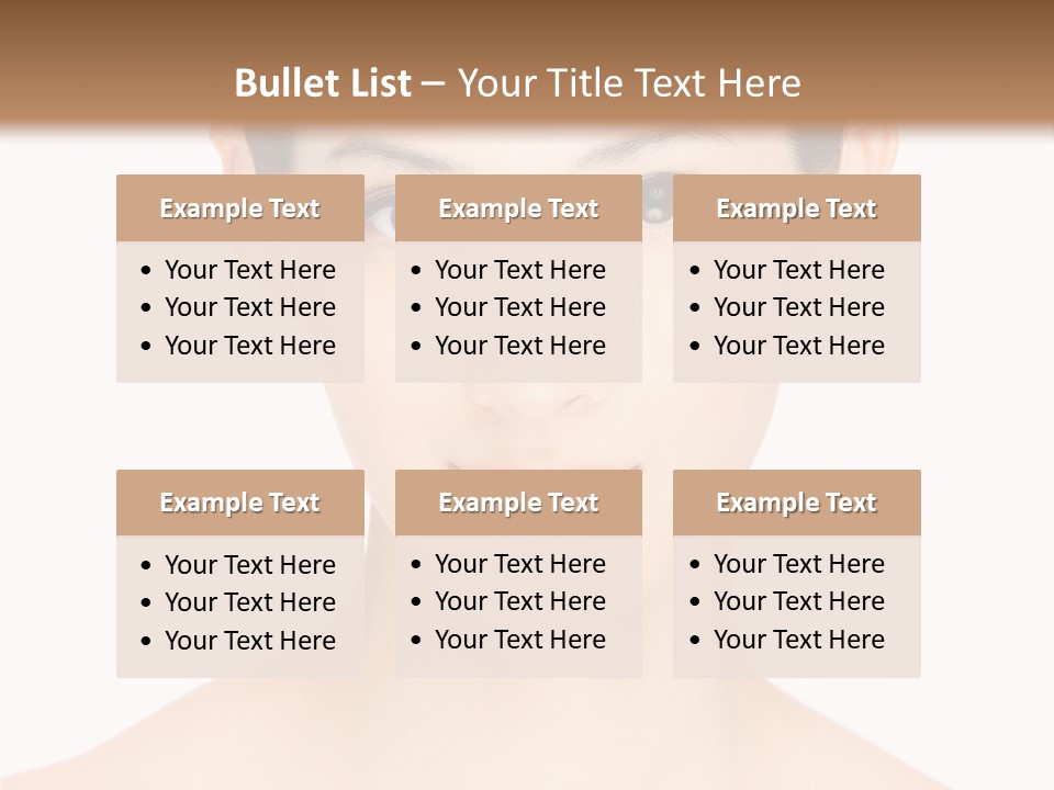 Female Makeup Chinese PowerPoint Template