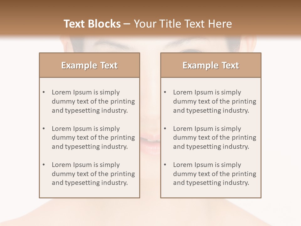 Female Makeup Chinese PowerPoint Template