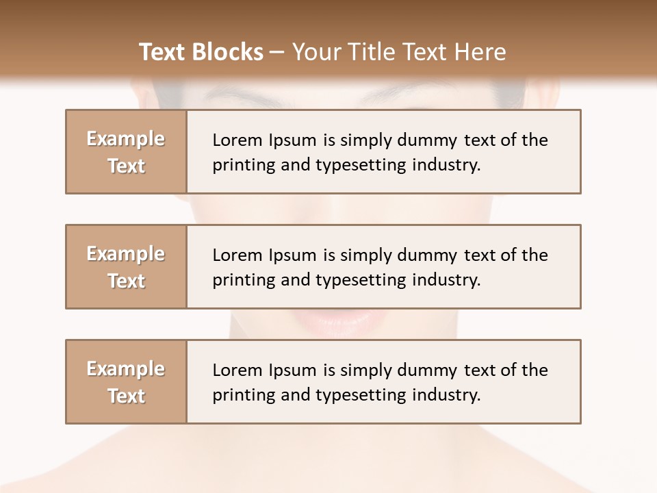 Female Makeup Chinese PowerPoint Template