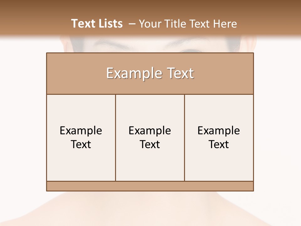 Female Makeup Chinese PowerPoint Template