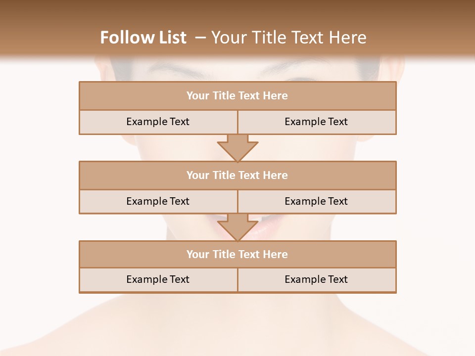 Female Makeup Chinese PowerPoint Template