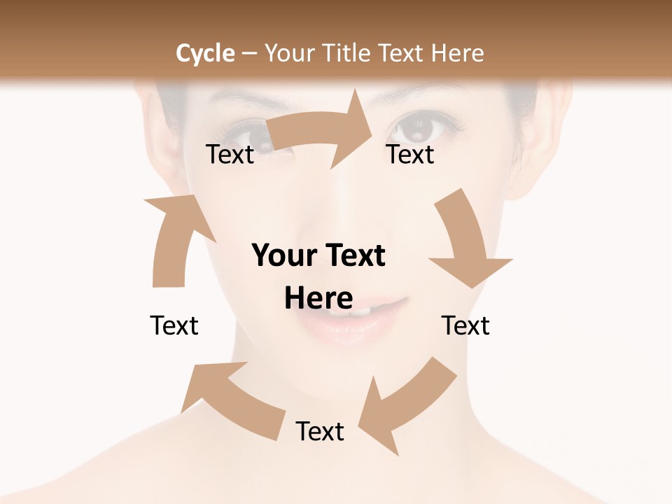 Female Makeup Chinese PowerPoint Template