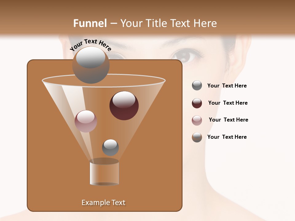 Female Makeup Chinese PowerPoint Template