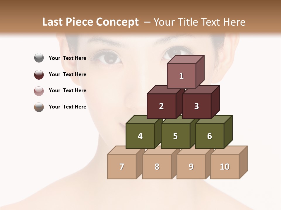 Female Makeup Chinese PowerPoint Template