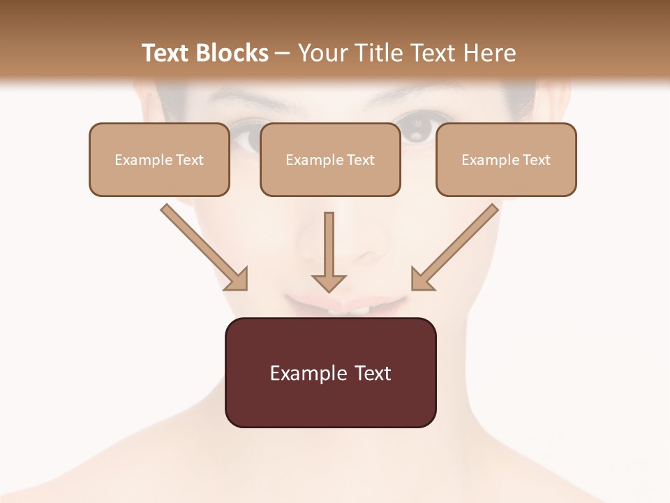 Female Makeup Chinese PowerPoint Template