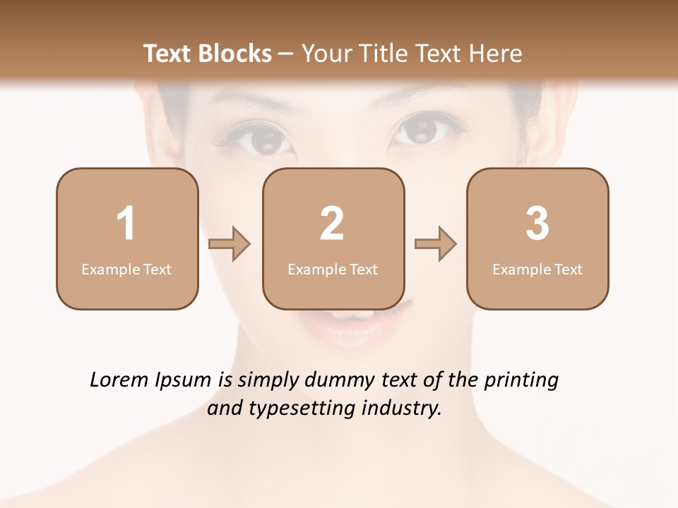 Female Makeup Chinese PowerPoint Template