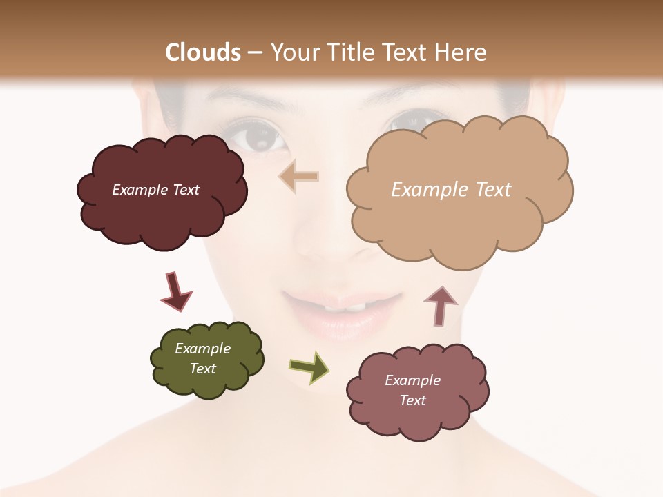 Female Makeup Chinese PowerPoint Template