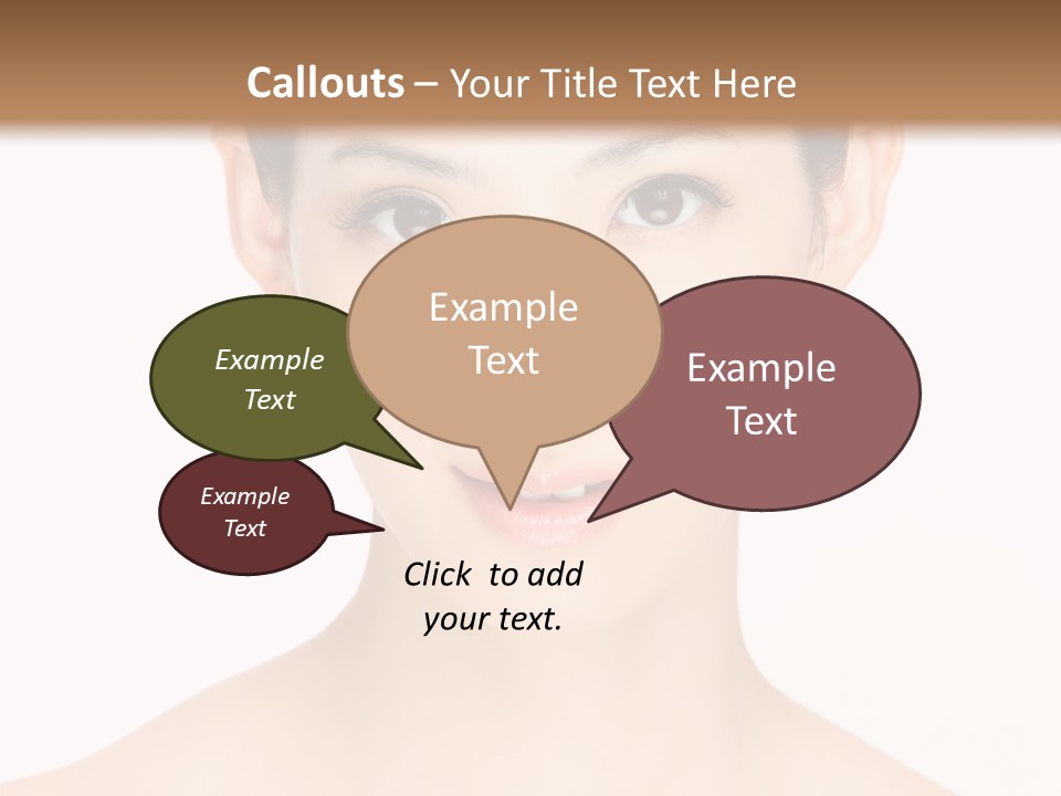 Female Makeup Chinese PowerPoint Template