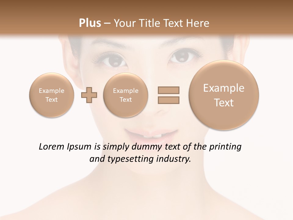 Female Makeup Chinese PowerPoint Template