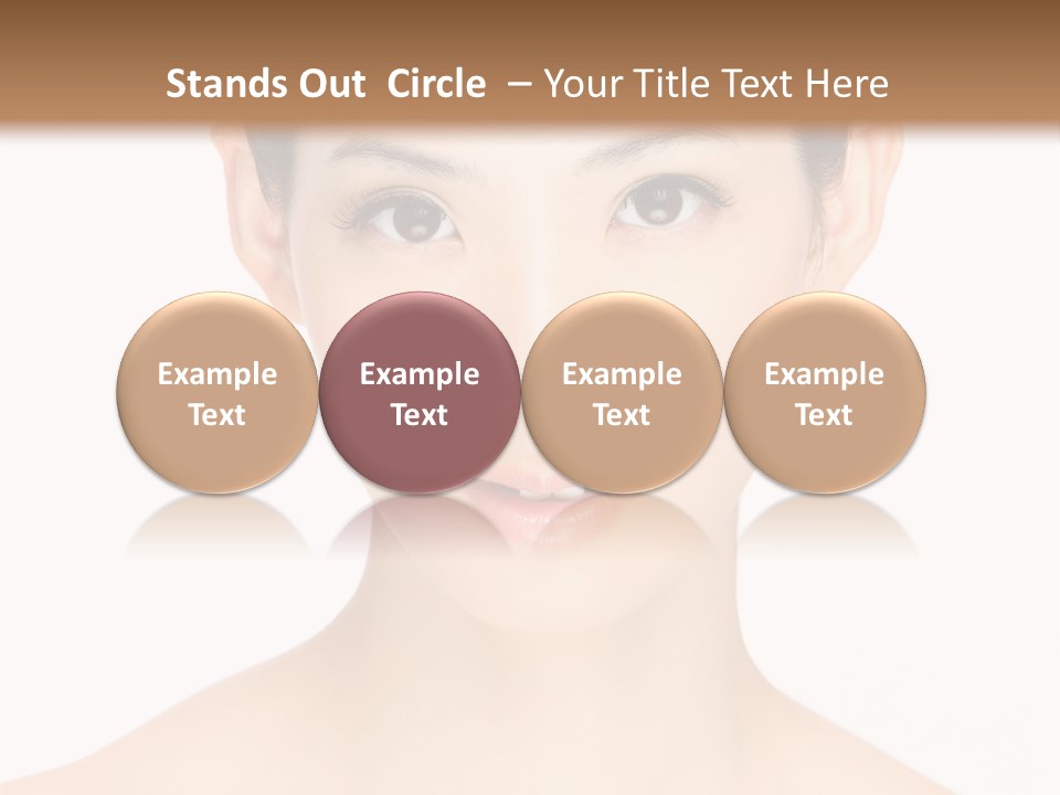 Female Makeup Chinese PowerPoint Template