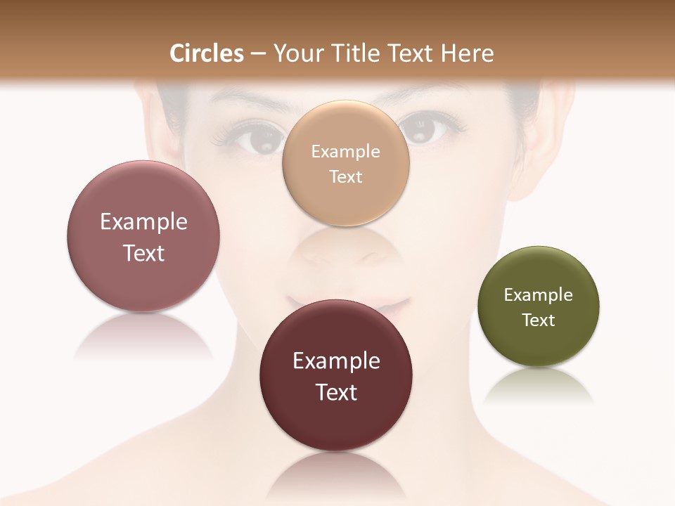 Female Makeup Chinese PowerPoint Template