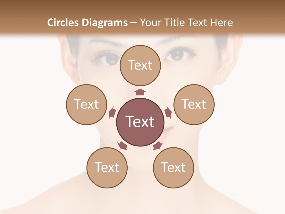 Female Makeup Chinese PowerPoint Template