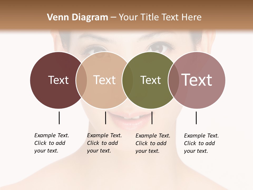 Female Makeup Chinese PowerPoint Template