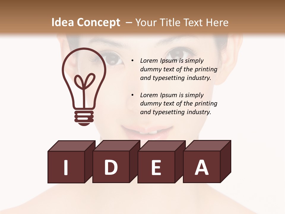 Female Makeup Chinese PowerPoint Template