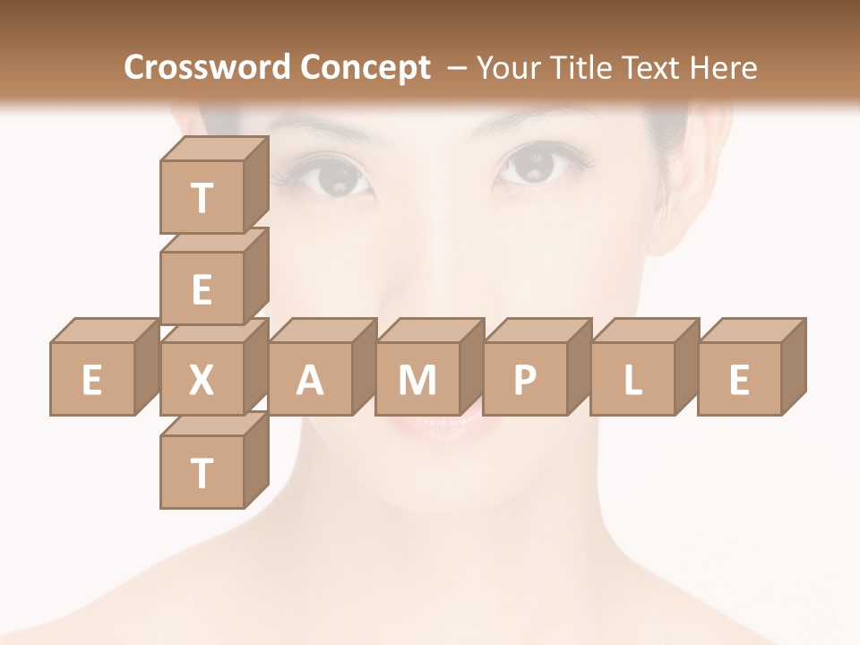 Female Makeup Chinese PowerPoint Template