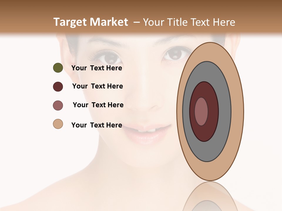Female Makeup Chinese PowerPoint Template