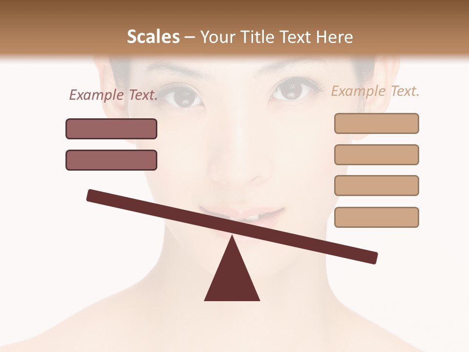 Female Makeup Chinese PowerPoint Template