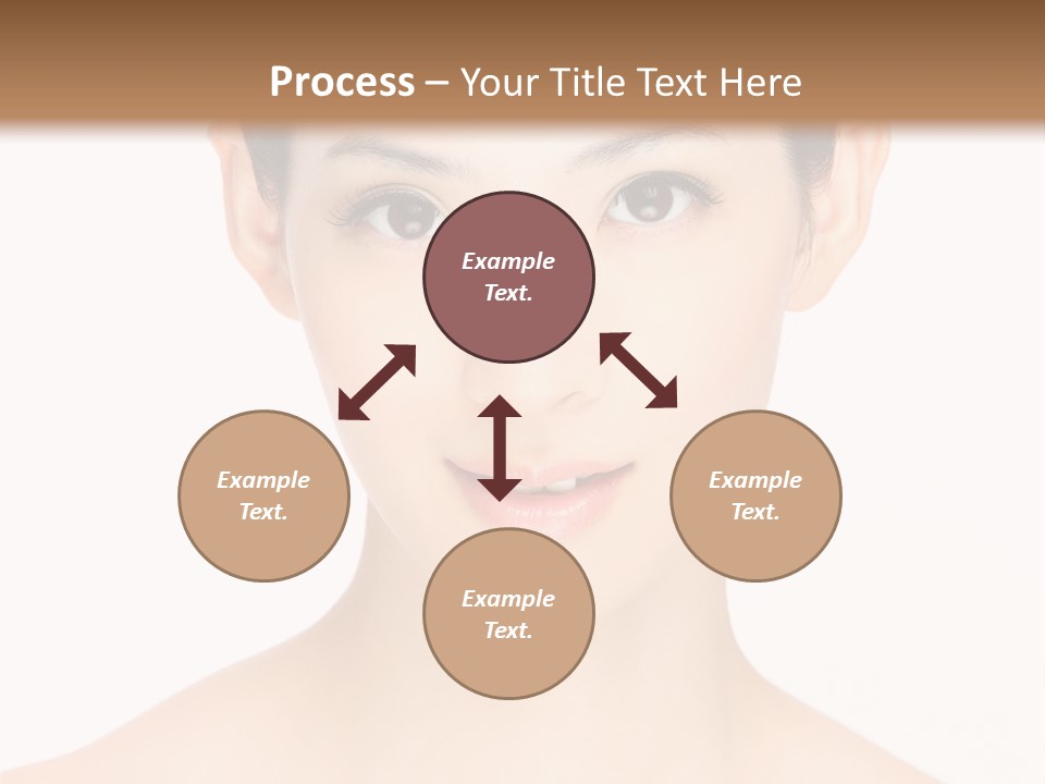 Female Makeup Chinese PowerPoint Template