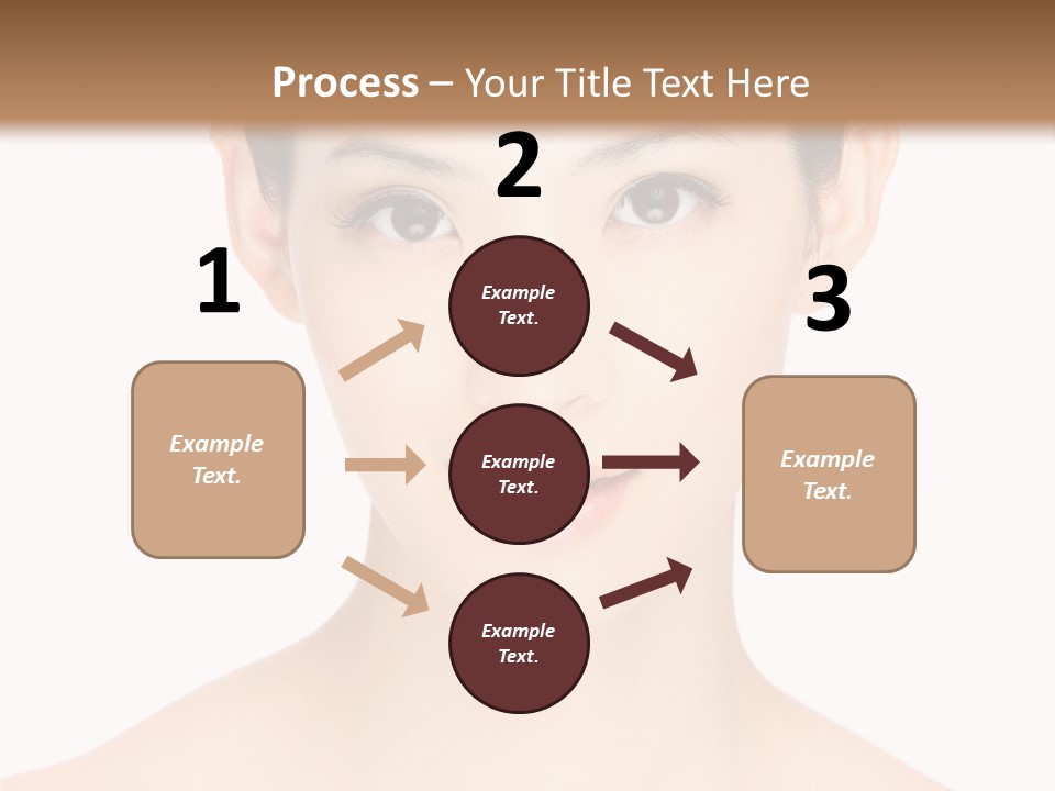 Female Makeup Chinese PowerPoint Template
