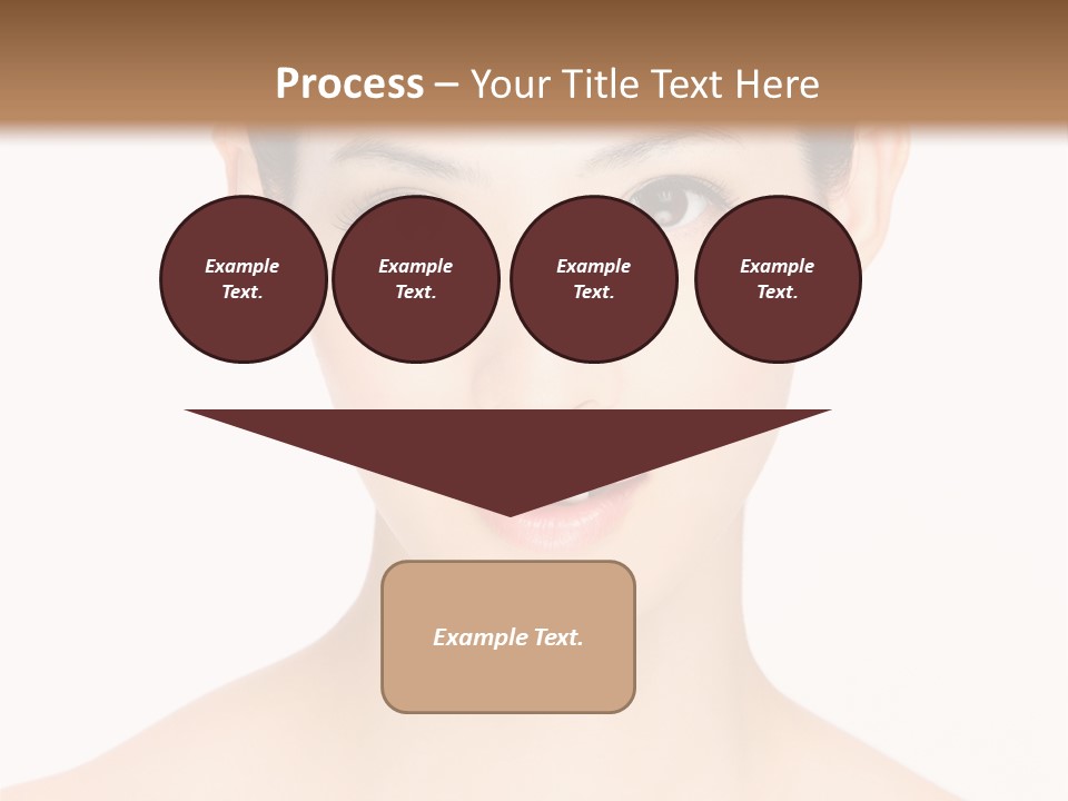 Female Makeup Chinese PowerPoint Template