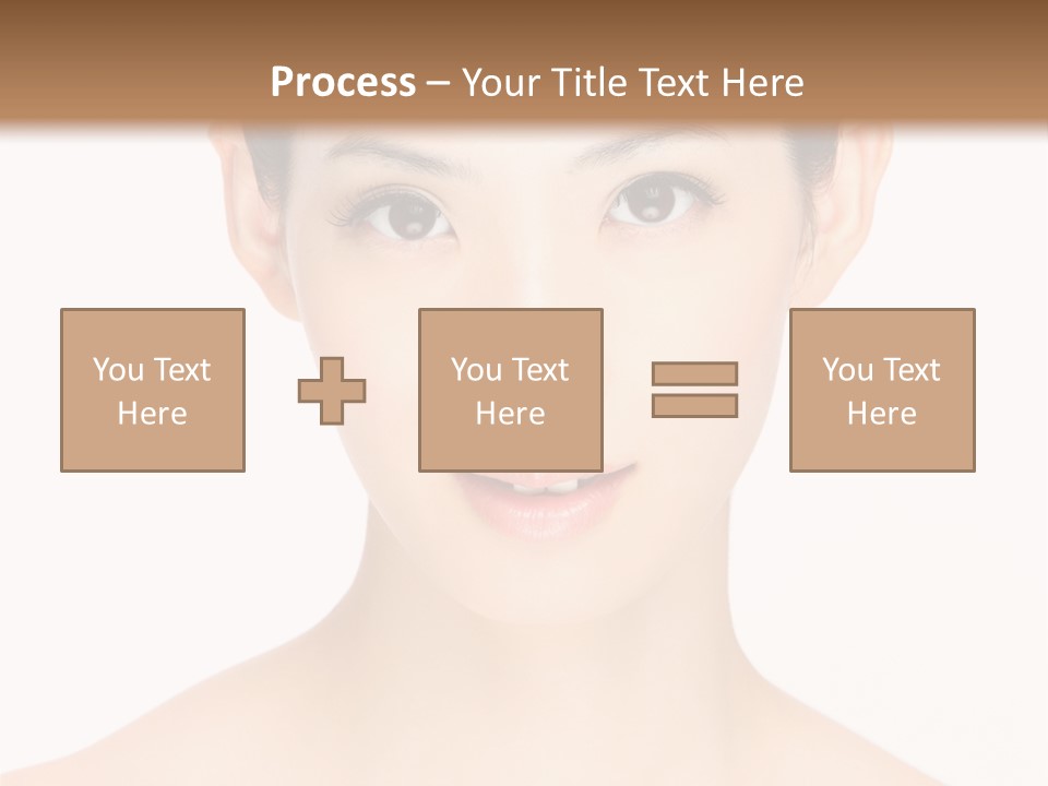 Female Makeup Chinese PowerPoint Template
