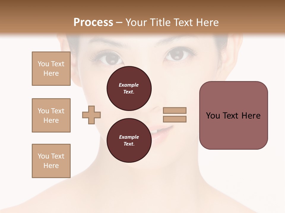 Female Makeup Chinese PowerPoint Template