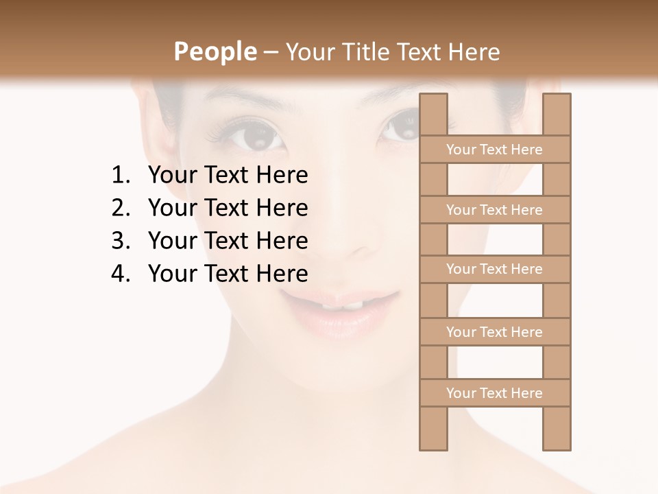 Female Makeup Chinese PowerPoint Template