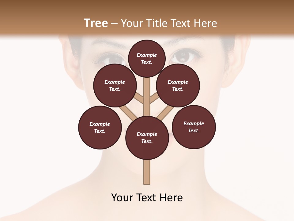 Female Makeup Chinese PowerPoint Template