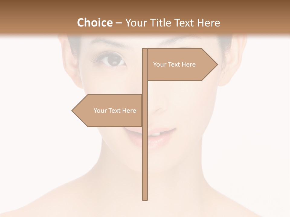 Female Makeup Chinese PowerPoint Template