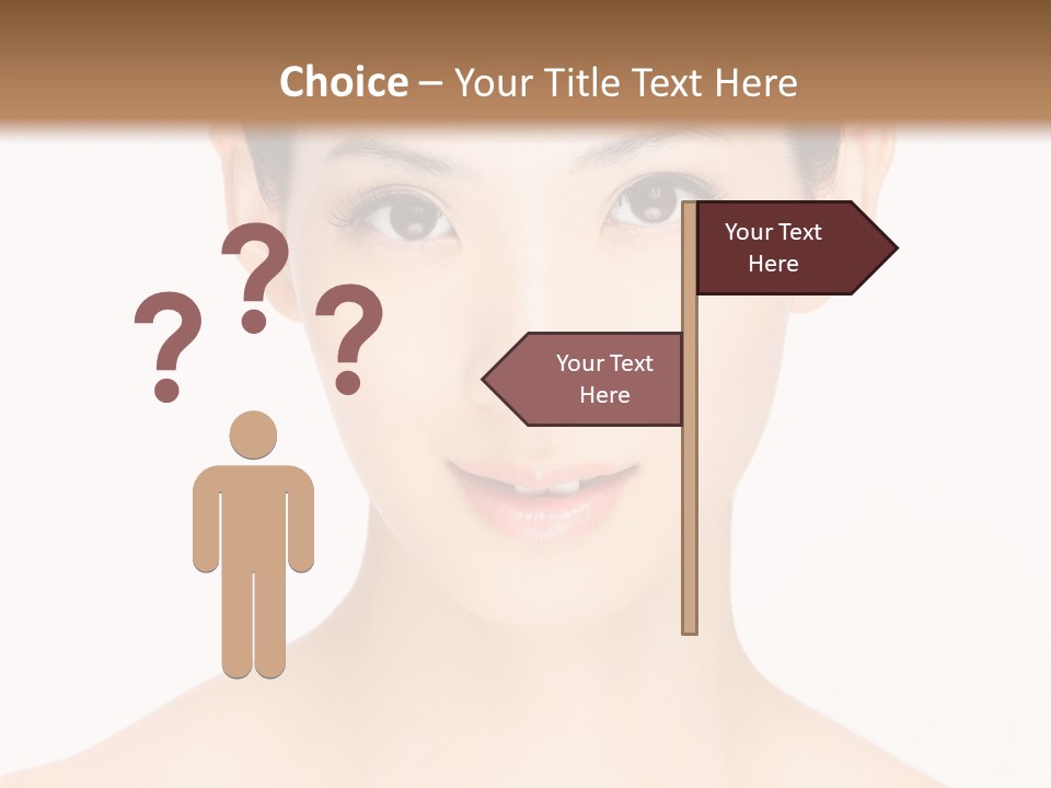 Female Makeup Chinese PowerPoint Template